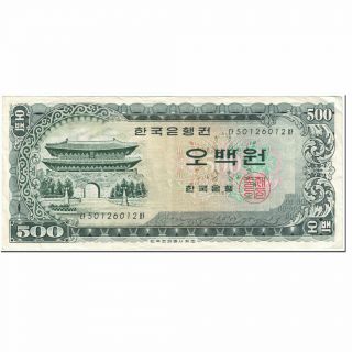 [ 605093] Banknote,  South Korea,  500 Won,  1966,  Undated (1966),  Km:39a