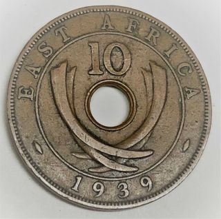 C5422 East Africa Coin,  10 Cents 1939