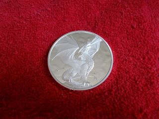 1 Oz Anne Stokes Noble Dragon Silver Coin