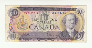 Canada 10 Dollars 1971 Circ.  P88a Qeii @