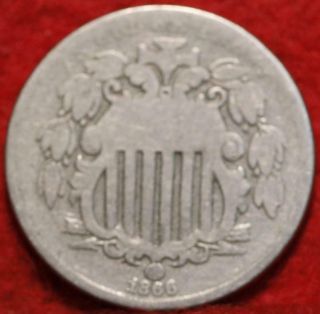1866 Philadelphia Shield Nickel With Rays