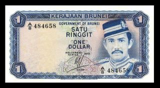 Brunei 1 Ringgit 1972 Unc