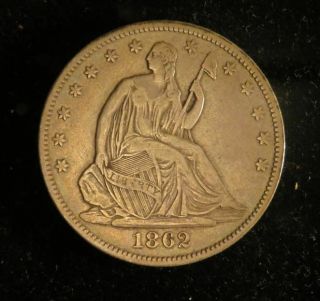 1862 Seated Liberty Half Dollar