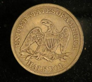 1862 SEATED LIBERTY HALF DOLLAR 2