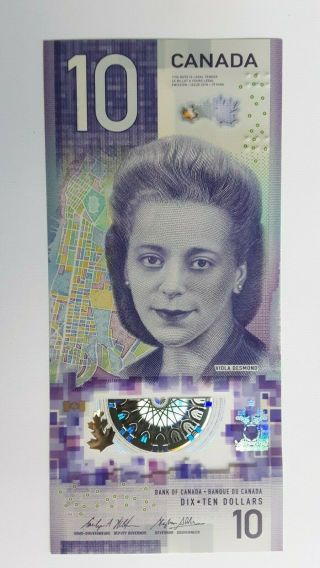 Canada $10 Dollars Vertical Banknote - Viola Desmond - - - Uncirculated