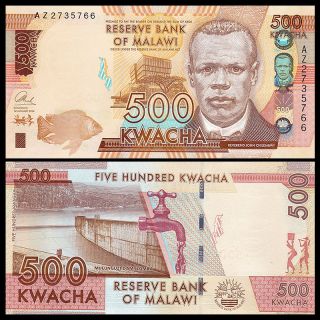 Malawi 500 Kwacha,  2014,  P - 61,  Unc
