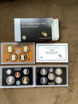 2012 United States 14 - Coin Silver Proof Set In Us Packaging