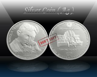 Serbia 100 Dinara 2018 (nikola Tesla - Ac) 1oz Silver Coin (ag 999 / 1000) Unc