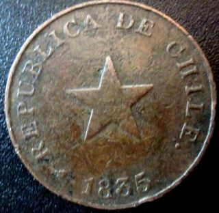 Republica De Chile One Centavo 1835
