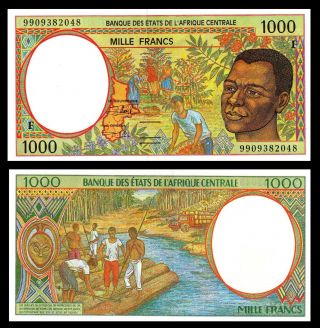 Central African State Republic 1000 Francs 1999 P 302 F Unc