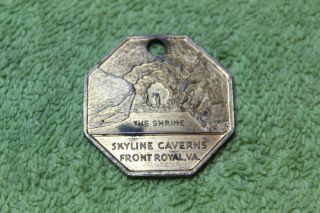 Vintage - Token - Medal - Skyline Caverns - Front Royal,  Va.  - I Bring Good Luck - Souvenir