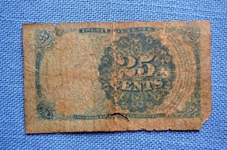 1874 United States Fractional Currency,  25 Cents 2