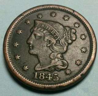 1845 N - 10 Large Cent 2
