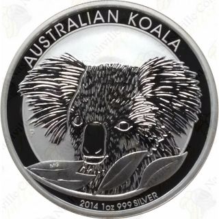2014 Australian Koala - 1 Ounce.  999 Fine Silver - Sku 87114