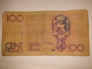 100 Cent Francs - honderd Frank Banque Nationale de Belgique - Bank van Belgie 2