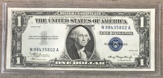Series 1935 $1 One Dollar Silver Certificate Note Fr - 1607 Ba2