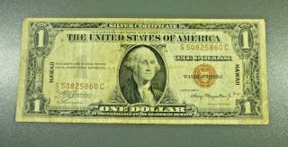 Series 1935 - A $1 Hawaii Silver Certificate S50825860c