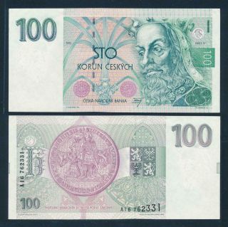 [99272] Czech Republic 1993 100 Korun Bank Note Xf P5a