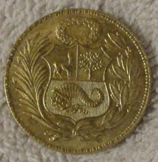1944 1/2 Sol De Oro El Banco Central De Reserva Del Peru Coin