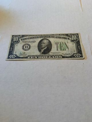 1934a Ten Dollar Federal Reserve Note