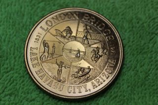 1971 - Token - Medal - London Bridge - Lake Havasu City.  Arizona - Rotary Club