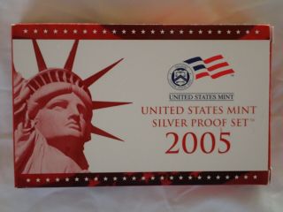 2005 United States Us Silver Proof Coin Set With San Francisco