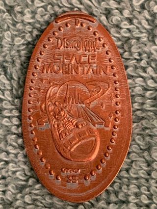 Disneyland Mickey Space Mountain Pressed Elongated Penny Retired Dl0528t
