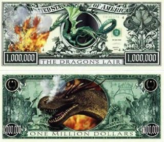 Set Of 25 - Dragon Million Dollar Bill