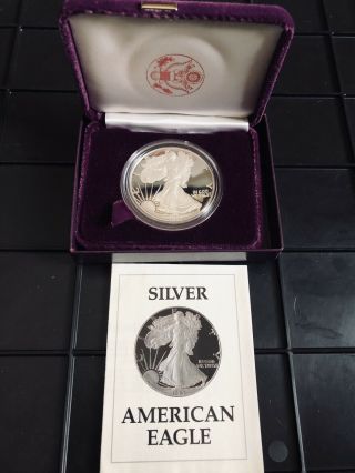 1987 Silver American Eagle Proof - SF -.  999 Fine Silver,  1 troy oz. 3