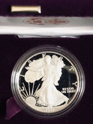 1987 Silver American Eagle Proof - SF -.  999 Fine Silver,  1 troy oz. 6