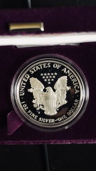 1987 Silver American Eagle Proof - SF -.  999 Fine Silver,  1 troy oz. 8