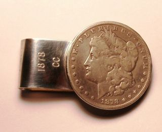 Vintage El Rey 1878 Cc Morgan Silver Dollar Sterling Silver Money Clip 58g