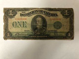 1923 - $1 The Dominion Of Canada,  Sn - C3468936