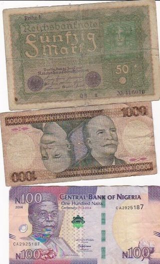 7 1915 2010 Circulated Notes From All Over 2