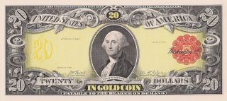 Proof Print By The Bep - Face Of 1905 $20 Gold Certificate (gold Coin Note)