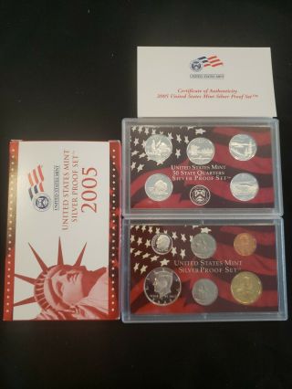 2005 United States Silver Proof Set [sep19_6]