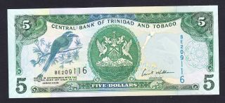 Trinidad And Tobago 5 Dollars 2006 Unc P.  47,  Banknote,  Uncirculated