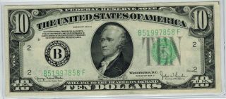 1934 - D $10 Federal Reserve Note Frn York District