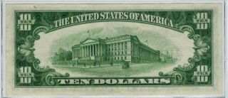 1934 - D $10 Federal Reserve Note FRN York District 2
