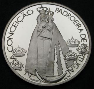 Portugal 1000 Escudos Nd (1996) Proof - Silver - Conceicao Padroeira - 1432