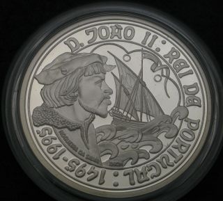 Portugal 1000 Escudos Nd (1995) Proof - Silver - Death Of John Ii.  - 1438
