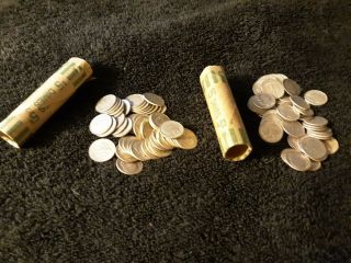 100 Two Rolls 10$ Face Silver 90 Roosevelt Dimes 1946 - 1964