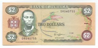 Jamaica 2 Dollars 1989,  P - 69