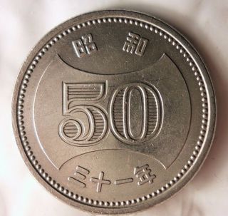 1956 (31) Japan 50 Yen - Less Common Type - - Japan Bin Aaa
