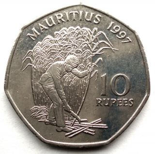Mauritius 10 Rupees 1997 Km 61 Kk11.  1