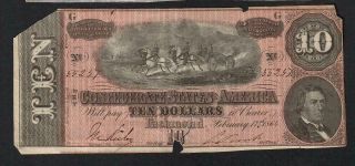 10 Dollars From The Confederate States Of America