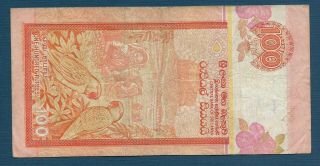 Ceylon Sri Lanka 100 Rupees,  2001,  VF 2