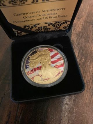 2017 Golden Noir Series Patriotic Silver Eagle 1oz Silver