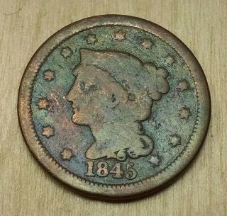 1845 Large Cent Bcsoo45