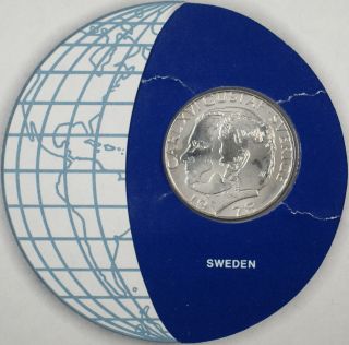 Coins Of All Nations 1978 1 Krona Sweden Coin And Stamp Set